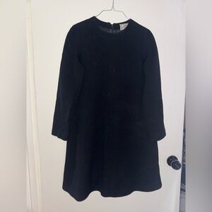 Vintage Gianni Versace Black Long Sleeve Midi Dress Size 40